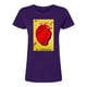 thumbnail image 3 of Playera Blusa El Corazon De La Loteria Mexicana Tradicion Mexicana Color Morado Talla Chica Marca Emil SaEs, 3 of 4