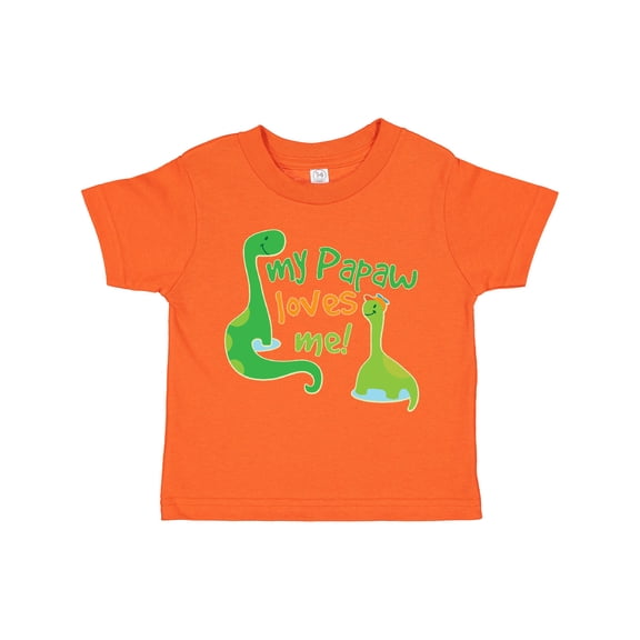 Inktastic My Papaw Loves Me Dinosaur Boys Toddler T-Shirt