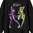 thumbnail image 6 of Jojo's Bizarre Adventures Purple Haze & Fugo Crew Neck Long Sleeve Adult Black Sweatshirt-3XL, 6 of 7