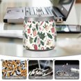 thumbnail image 6 of Yayeee Ashtray with Lid for Cigarette Smokeless Stainless Steel Home Ash Holder, White Christmas Holly, 6 of 7