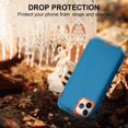 thumbnail image 2 of Case for iPhone 11 Pro Max (6.5'' Display), Rugged Durable Defender Heavy Duty 3 in 1 Shockproof Full Body Protective Cover Phone Case for Apple iPhone 11 ProMax (Blue Orange), 2 of 14