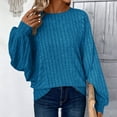 thumbnail image 2 of zbxnLI Womens Plus Size Sweaters Long Sleeve Tunic Tops Crewneck Causal Blouses Pullover Shirts for Ladies, 2 of 7