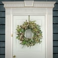 thumbnail image 3 of National Tree Company Pre-Lit Artificial Christmas Wreath, Green, North Conway, Glittered Edge Pine Cones, Glittered Eucalyptus Leaves,  100 Clear Lights, 30 Inch, 3 of 3