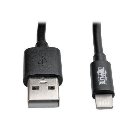 UPC: 0037332192110 | Tripp Lite M100-004COIL-BK Black USB Sync/Charge Coiled Cable with Lightning Connector (M/M)