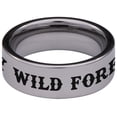 thumbnail image 4 of Stay Wild Wolf Tungsten Carbide Ring, 4 of 9