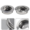 thumbnail image 3 of Stainless Steel Circular Recessed Sliding Door Handles Set Round Flush Finger Slope, 3 of 4