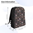 thumbnail image 4 of Disketp French Bulldogs Mochila Unisex de Apertura Lateral Completa, Mochila para Laptop para Escuela, Trabajo y Viajes, 4 of 8