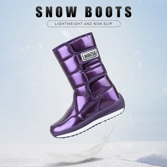 Botines Cálidos Botas de plataforma de tobillo para mujer Botas de nieve de invierno impermeables Calzado antideslizante para mujer Wdftyju Tenis De Mujer Tenis De Hombre