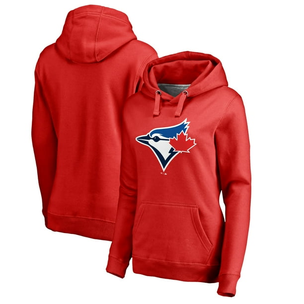 Toronto Blue Jays Fanatics Branded Women's Logo Pullover Hoodie Red