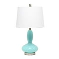 thumbnail image 2 of Elegant Designs Contemporary Curved Glass Table Lamp&amp;#44; Seafoam, 2 of 4