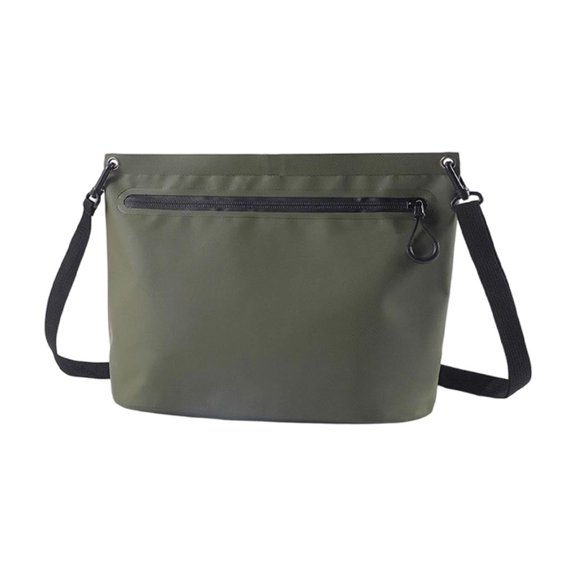 Waterproof Bag, Durable Pvc Zipper Storage Handbag, Multifunctional for Beach, Swimming, Outdoor Travel, 12.6 X 9.06 X 3.94 Inches, with Detachable Wrist Strap & Crossbody Design