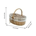 thumbnail image 3 of Woven Picnic With Handle For Food Storage Wedding Holiday Photography Props And Outdoor Activities, 3 of 6