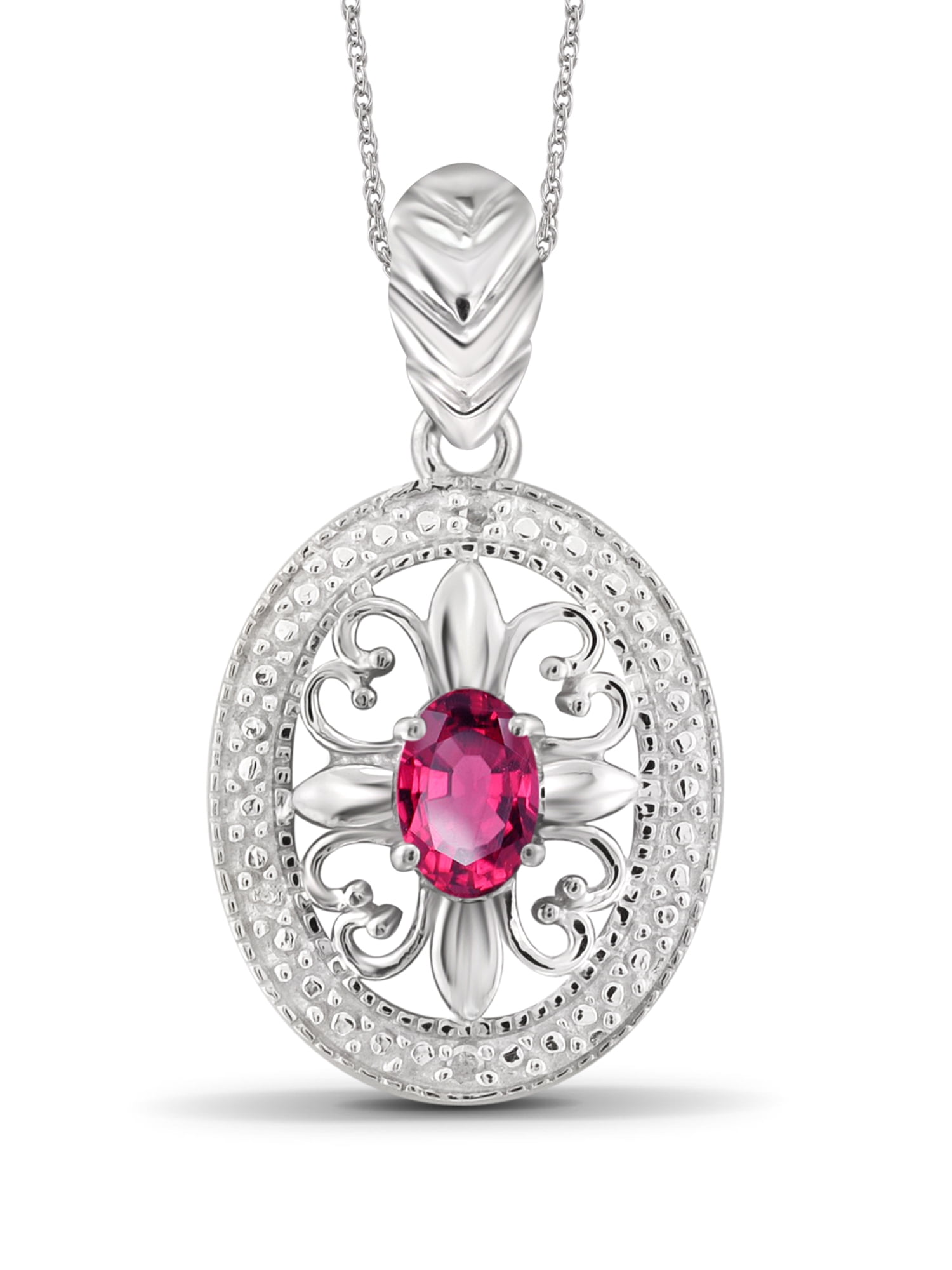 Silver Necklaces for Women Silver Necklace for Women .925 Sterling Silver Pink