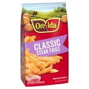 Ore-Ida Classic Steak Fries French Fried Frozen Potatoes, 1 Bag, for Easy Snacks and Dinner Sides, Gluten-Free, 28 oz