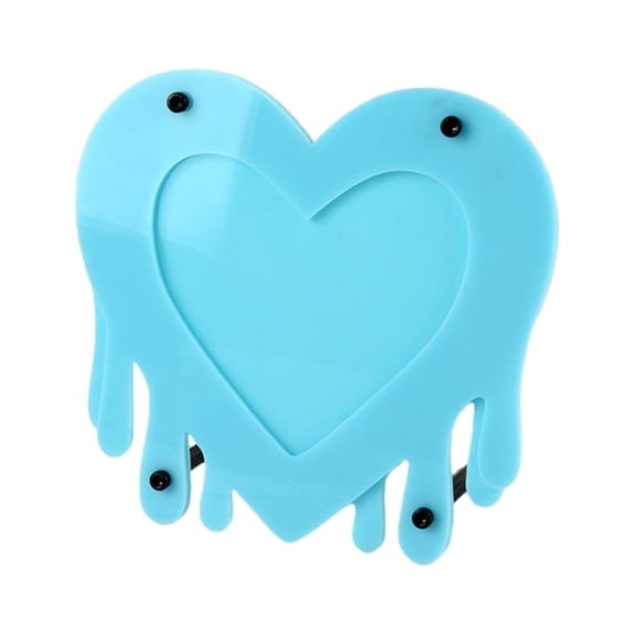 Taeuda Small Heart-shaped Picture Frame Acrylic Picture Frame 12.3x13cm/4.8x5-inch