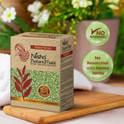 (3 pack) Nisha Nature Mate Natural Henna Based Hair Color dye, Natural Brown, 3.17 oz