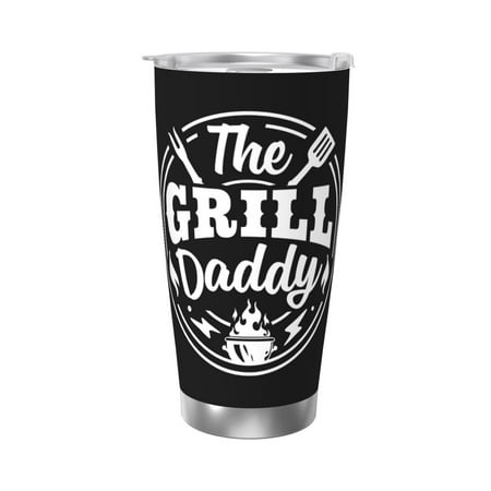 

The grill daddy 20 Oz Water Bottle Insulated Tumblers Stainless Steel Cups Double Wall Tumbler with Lid
