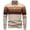 Beige, variant on Men's Quarter Zip Striped Knit Sweater Long Sleeve Mock Neck Casual Work Top