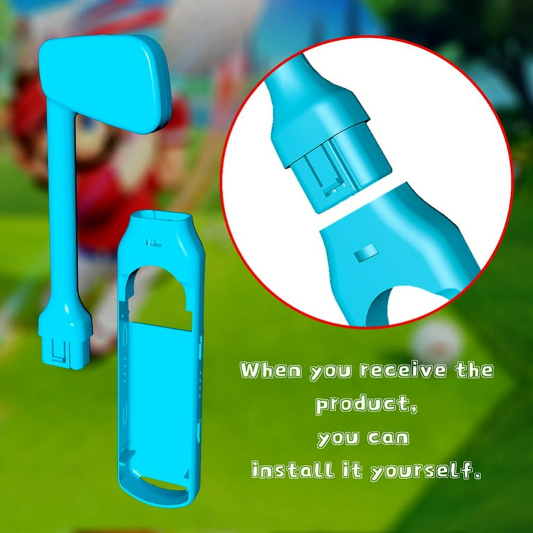 Golf Clubs for Nintendo Switch Joy Con Controllers 2 Pack Switch Games Accessories Joy Con Controller Grip Holder for Mario Golf Lightweight