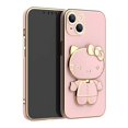 thumbnail image 3 of Cute Hello Kitty Mirror Bracket Holder Case For iPhone 15 11 12 13 14 Pro Max Mini XR XS X 8 7 6 Plus SE 2020 Plating Back Cover, 3 of 5