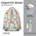 thumbnail image 5 of Mushroom Print Student Backpack for Campus, Organized Compartments for Laptop and School Supplies, Sturdy Construction, Excellent Gift for College Teens, 5 of 6