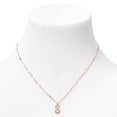 thumbnail image 2 of Claire's Gold Half Stone Initial Pendant Necklace - S, 2 of 2
