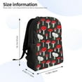thumbnail image 4 of Fotbe Red Mushrooms Travel Laptop Backpack, Business Slim Sturdy Laptops Backpack, Water Resistant College School Computer Bag Gift for Men & Women Fits 15.6 Inch Notebook, 4 of 8