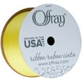 thumbnail image 6 of Offray Ribbon, Lemon Yellow 1 1/2 inch Single Face Satin Polyester Ribbon, 12 feet, 6 of 8