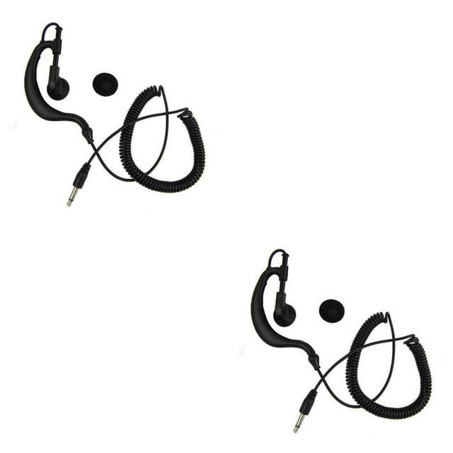 Transemion Listen Only Earpieces Interphone Equipment Walkie Talkie 3.5mm Earphone 2Set