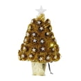 thumbnail image 4 of Pequeño árbol de Navidad artificial con luces, árbol de Navidad iluminado para mesa, regalo, árbol de Navidad para repisa de fiesta, hotel de vacacion 12 cm x 60 cm, 4 of 8