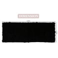 thumbnail image 4 of Home Weavers Bell Flower Collection Bathroom Rug 100% Cotton Tufted Bath Rugs, Soft Absorbent Bath Rugs, Non-Slip Bath Mats, Machine Washable, Bath Matsand Tub, 21"x54" Runner, Black, 4 of 9