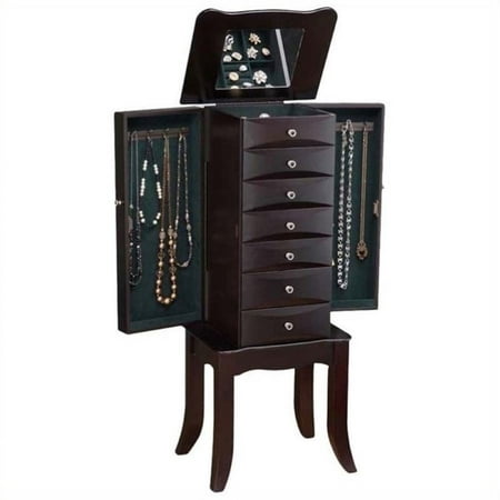 Bowery Hill Jewelry Armoire in Java | Walmart Canada