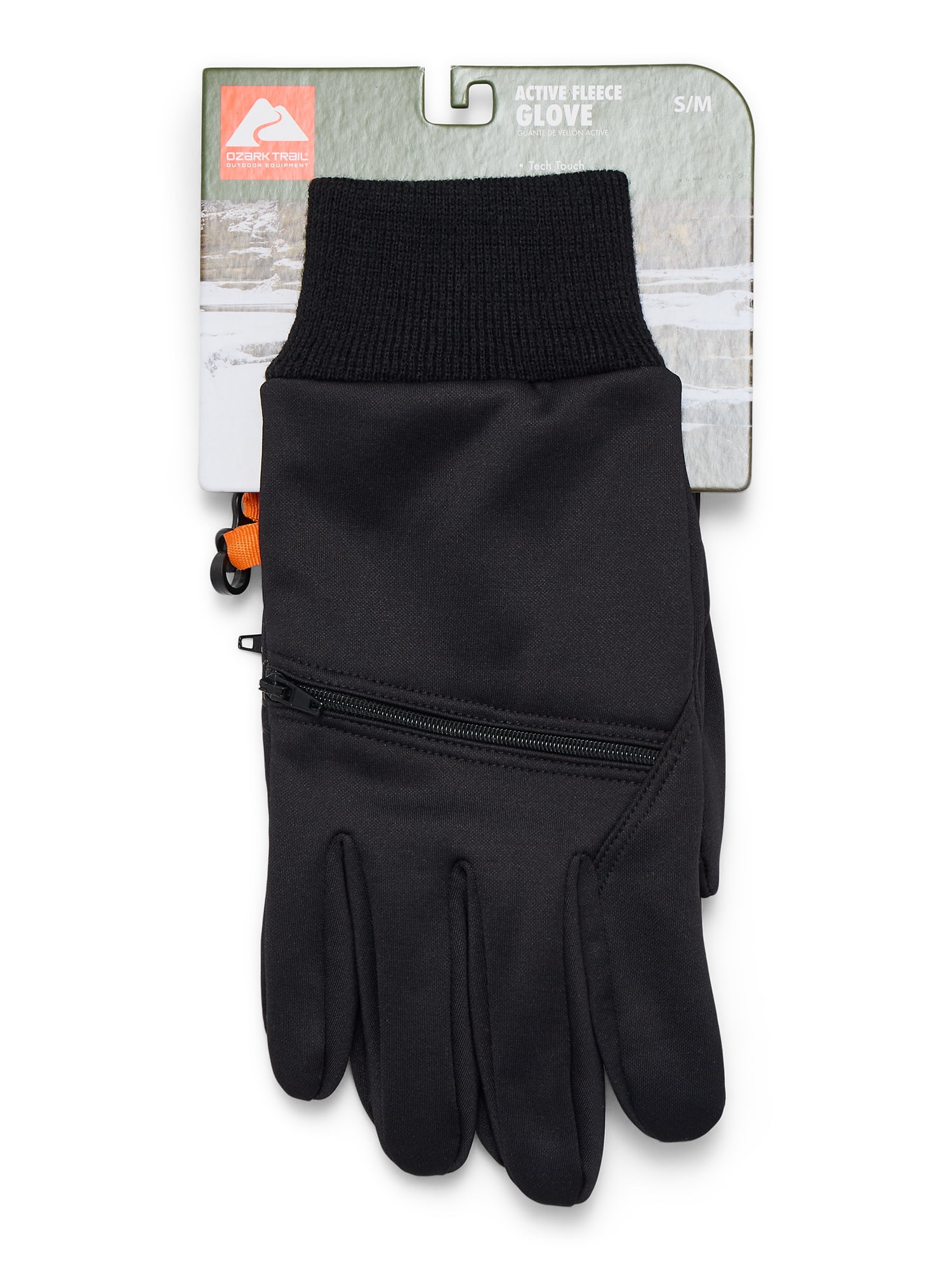 Ozark Trail Mens Active Fleece Knit Glove, Sizes S/M, L/XL