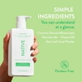 thumbnail image 4 of Limpiador facial Native Sensitive Face Wash 360 ml (paquete de 2), 4 of 6