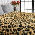 thumbnail image 4 of Lochas Fluffy Blanket Plush Leopard Print Throw Blankets Soft Bed Throw for Decorative Couch Chair Sofa,50"x60", 4 of 7