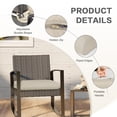 thumbnail image 6 of Aoodor Outdoor Seat Pads Chair Cushion W25''xD25''Soft,Fade-resistant Polyester,Removable Cover with Hidden Zipper,Adaptable Secure Ties,Set of 2 Available sizes suit your patio, garden, or terrace, 6 of 7