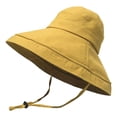thumbnail image 5 of LRen UPF 50+ Sun Hat with Wide Brim for Outdoor Adventures Lightweight Adjustable Design for Women and Men Yellow, 5 of 6
