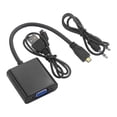 thumbnail image 1 of Cable adaptador convertidor de video 1080P con cable USB de audio para cámara, negro, 1 of 5