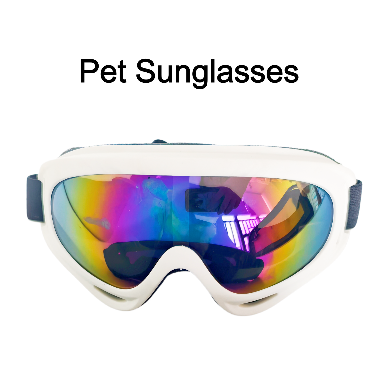 2 Pack Pet Protection Dog Sunglasses Pet Goggles Windproof Eye Wear Adjustable Dog Goggles