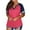 Hot Pink, variant on TKLPEHG Dressy Tops for Women Fashion V Neck Plus Size Tops Lightweight Solid Color Loose Going Out Tops Summer Casual Short Sleeve T Shirts Blouse(Navy,XXL)