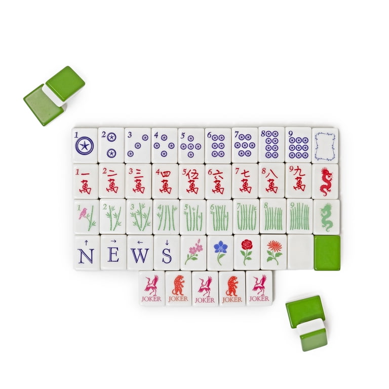 Maison Lude Limited Edition 160-Piece Mahjong Set with Wildlife