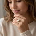 thumbnail image 5 of Rosec Jewels IGI Certified Lab Grown Diamond 4 Carat Engagement Ring - E-VS1 Quality - Jewelry for Special Occasions, 14K Yellow Gold, US 10.50, 5 of 8