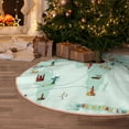 thumbnail image 5 of Rateoe World Travel Map Pattern Christmas Tree Skirt with Ties , Christmas Tree Decorations, Farmhouse Christmas Decor Xmas Holiday Decorations-30", 5 of 6