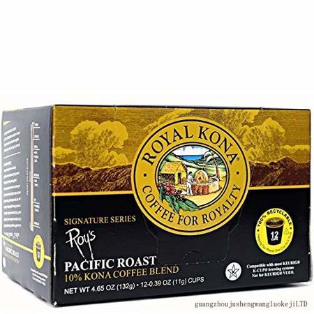 Royal Kona Coffee Roy s Pacific Roast  Medium-Dark  Single-Serve Coffee Pods - 12 Count Box