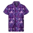 thumbnail image 3 of Camisa hawaiana con estampado 3D de palmeras tropicales para hombre, camisas con botones de frutas y plantas, blusa hawaiana de manga corta con solapa de gran tamaño para verano y playa, 3 of 5