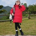 thumbnail image 5 of CYRBOKO Boys Puffer Coats, Mid-length Cotton Thermal Full Zip Winter Outerwear Red Size 14-15 T, 5 of 8