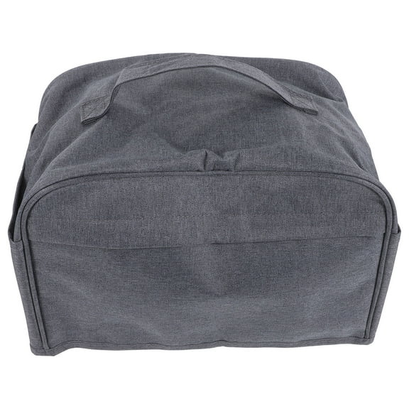 MEIBUTYUP Grey Polyester Toaster Cover with Storage Pockets, and Water-Resistant, Ideal for Kitchen and Outdoor Use