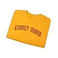 thumbnail image 3 of Kidney Donor Sweatshirt Gifts Crew Neck Shirt Long Sleeve Unisex, 3 of 7