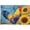 500 PCS, variant on 500 Piece Jigsaw Puzzle, Blue Rooster with Sunflowers, Farm Animal Floral Scene, Vibrant Country Art, Relaxing Family Game Night Activity, 20.5" x 15"