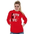 thumbnail image 4 of Faith Life Religious Jesus Christ God Long Sleeve TShirt Men Women Brisco Brands S, 4 of 6